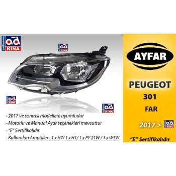 FAR SAĞ 303382 P301 (17->) MOTORLU
