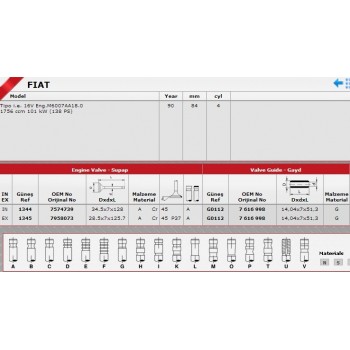 SİBOP GAYDI G0112 1 TEMPRA 2.0İ 16V